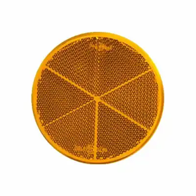 Rückstrahler, rund, gelb 80mm, mit Klebefolie_1