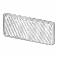 Rückstrahler rechteckig 94x44, weiß, Klebefolie