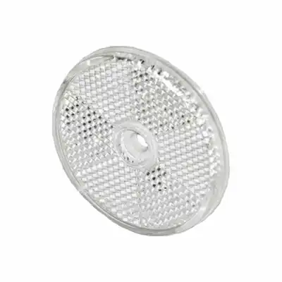 Rückstrahler 60mm mit Befestigungsloch 6mm weiss_0