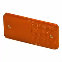 Catadiottro rettangolare adesivo 90x40mm, rosso