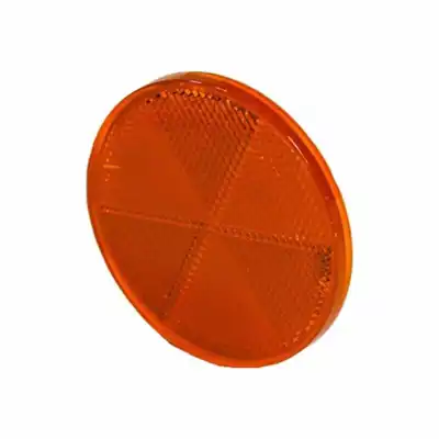 Rückstrahler, rund, rot, 80mm, mit Klebefolie_0