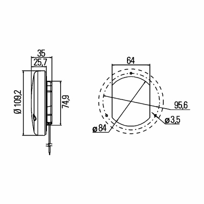 Feu clignotant LED 12/24V_1