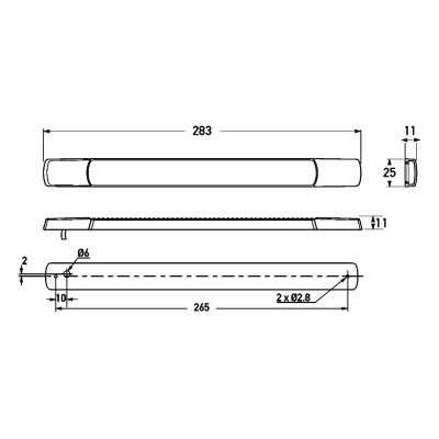 Feu stop additionnel Strip Lamp LED 24V_1