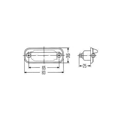 Kennzeichenleuchte 12/24 V HELLA_1