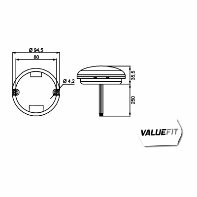 Feu antibrouillard arrière Valuefit LED 12/24V_1