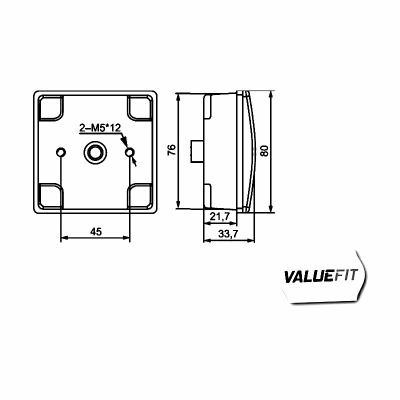 Feu antibrouillard arrière Valuefit LED 12V_1