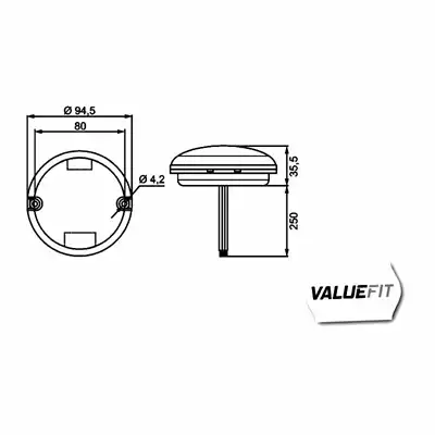 Feu antibrouillard arrière Valuefit LED 12/24V_1