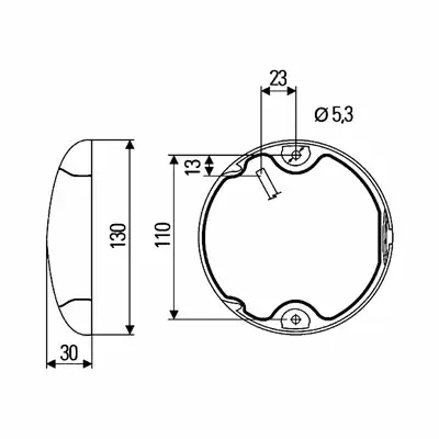 Feu antibrouillard arrière EuroLED LED 12/24V_1