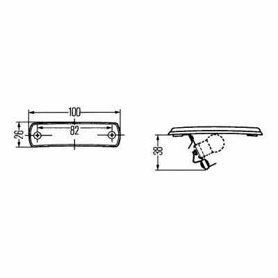 Fanale posizione parasole HELLA _1