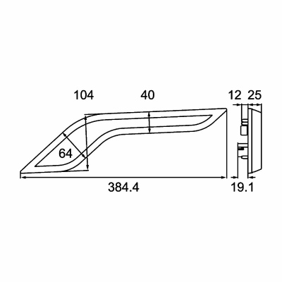 Feu de position Shapeline Style Wing LED 12/24V_2