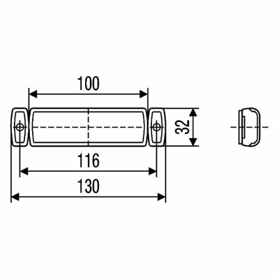 Fanale di posizione LED bianco HELLA _1