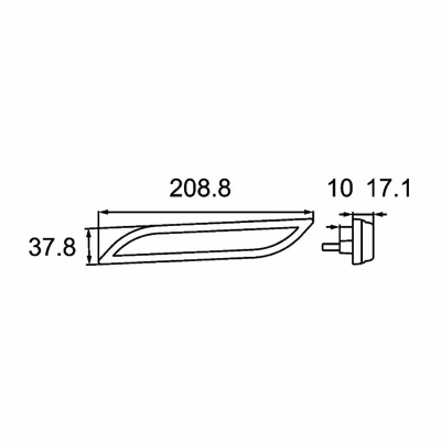 Feu de position latéral Shapeline Style LED 12/24V_2