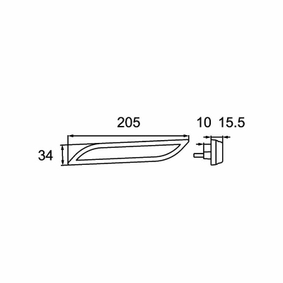 Luce demarcazione laterale Shapeline Style LED_2