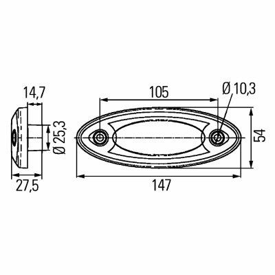 Luce demarcazione laterale OneLED 12V_1