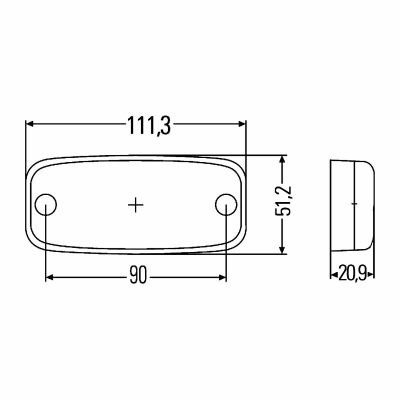 Luce demarcazione laterale LED 12V_1