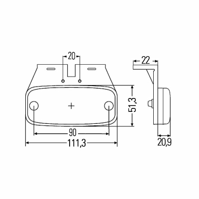 Luce demarcazione laterale LED 12V_1