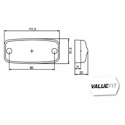 Feu de position latéral Valuefit LED 12/24V_1