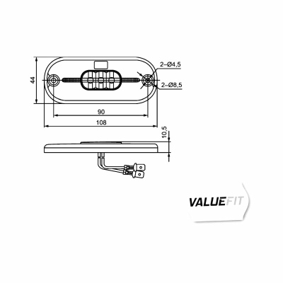 Feu de position latéral Valuefit LED 12V_1