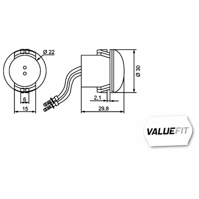 Luce demarcazione laterale Valuefit LED 12/24V_1