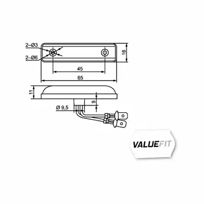 Luce demarcazione laterale Valuefit LED 24V_1