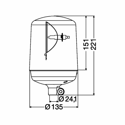 Lampada girevole 24V HELLA _1