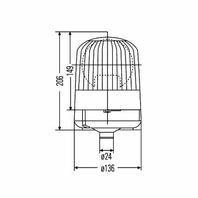 Gyrophare KL Junior 12V jaune_1