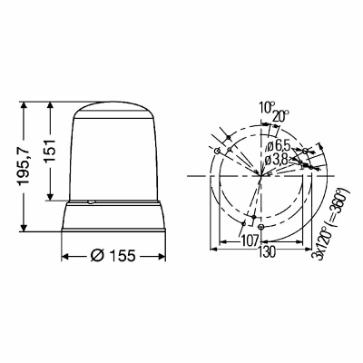 Luce identificazione lampeggiante KLX 7000 24V_1