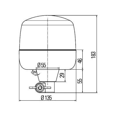 LED-Rundumkennleuchte RotaLED- 12/24V Gelb_1