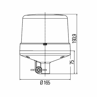 Gyrophare KL 7000 12/24V jaune_1