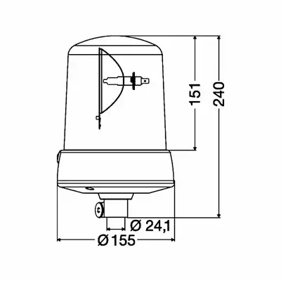 Rundumkennleuchte KL 7000 24V gelb_1