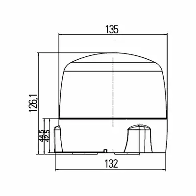 LED-Rundumkennleuchte RotaLED- 12/24V Gelb_1