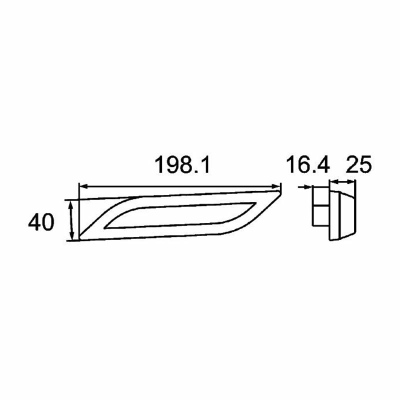 Luce posteriore Shapeline Style 12/24V_1