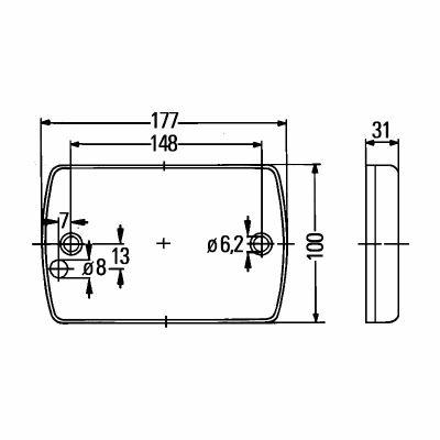 Luce posteriore DuraLED 12/24V_1