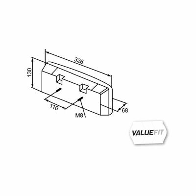 Luce posteriore Valuefit LED 12/24V_1