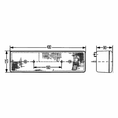 Fanale posteriore destro HELLA per VOLVO FL_1