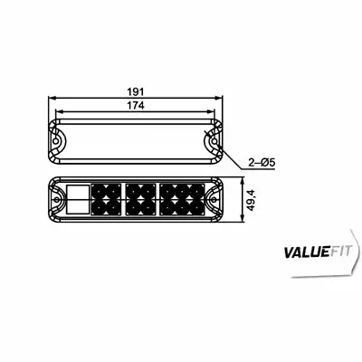 Feu arrière Valuefit LED 12/24V_1