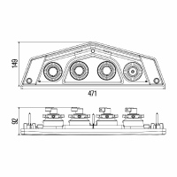 Luce posteriore Caraluna X 12V