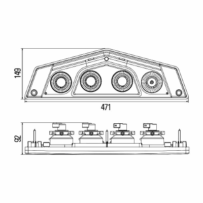 Luce posteriore Caraluna X 12V_1