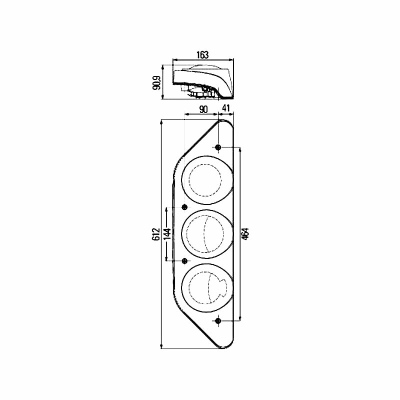 Luce posteriore Caraluna Modular 12V_1