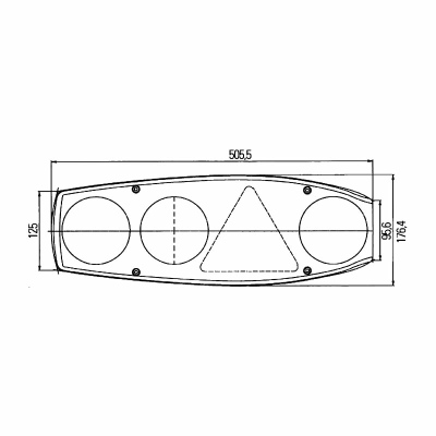 Luce posteriore Caraluna Modular II Plus 12V_1