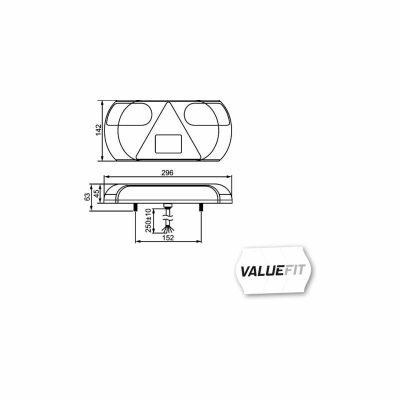 Luce posteriore Valuefit LED 12V_1
