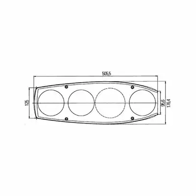 Luce posteriore Caraluna II 12V_1