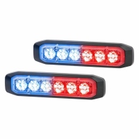 LED-Blitz-Kennleuchte BSTSlim 12/24V rot/blau