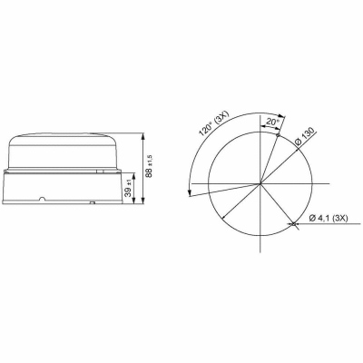 Rundumleuchte LED HELLA 12/24V Anbau HELLA_2