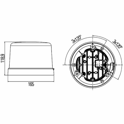 LED-Blitz-Kennleuchte KL 7000 12/24V gelb_1