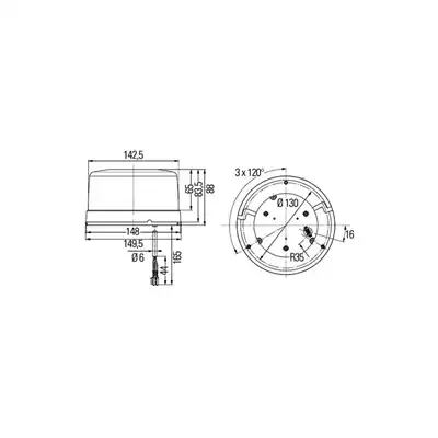 Lampada girevole 12/24V HELLA _1