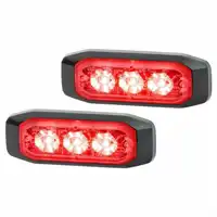 Feu à éclats BSTSlim 12/24V rouge