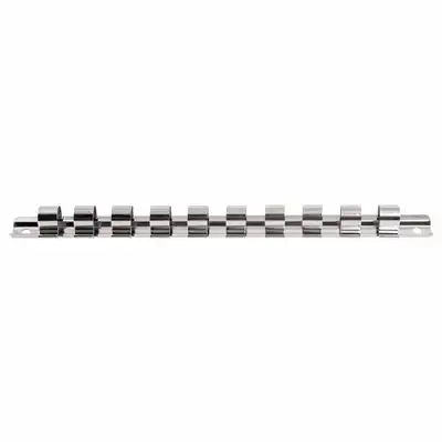 Stecknuss-Schiene 250mm m. 10 Clips ½" KRAFTWERK_0