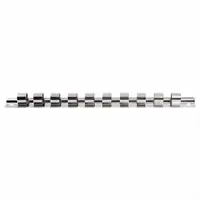 Stecknuss-Schiene 250mm m. 10 Clips ½" KRAFTWERK