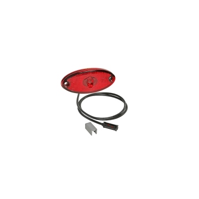 Fanale di posizione Flatpoint I rosso LED 24V _0